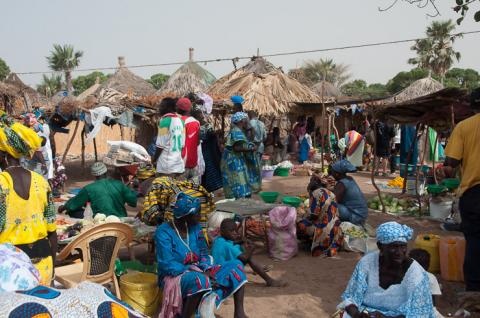 Marché de brousse au Sénégal